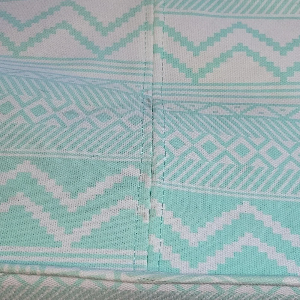 RARE HTF VS Pink Vintage Dorm Room Blue Aztec Trunk Storage Box XL